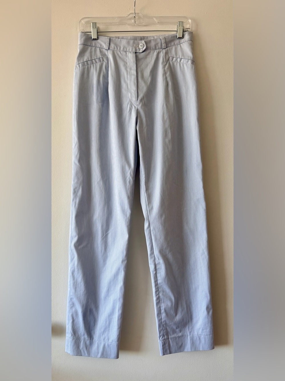 Vintage French Striped Pleated Pants Coastal Grandmother Trousers Size Small NEW
